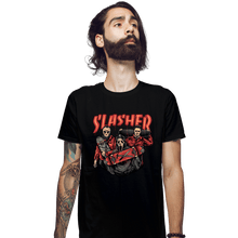 Load image into Gallery viewer, Daily_Deal_Shirts Fitted Shirts, Mens / Small / Black Slasher Club