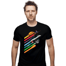 Load image into Gallery viewer, Shirts Fitted Shirts, Mens / Small / Black Spirited Streaks