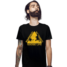 Load image into Gallery viewer, Shirts Fitted Shirts, Mens / Small / Black Goose Life
