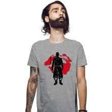 Load image into Gallery viewer, Shirts Fitted Shirts, Mens / Small / Sports Grey Crimson Ken Ryuguji