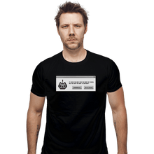 Load image into Gallery viewer, Shirts Fitted Shirts, Mens / Small / Black Alert Cat