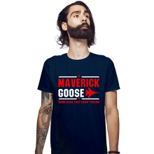 Load image into Gallery viewer, Shirts Fitted Shirts, Mens / Small / Navy Maverick And Goose