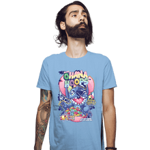 Load image into Gallery viewer, Shirts Fitted Shirts, Mens / Small / Powder Blue Ohana Hoops