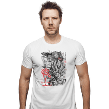 Load image into Gallery viewer, Shirts Fitted Shirts, Mens / Small / White Legend Of The Saiyan
