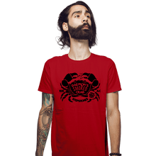Load image into Gallery viewer, Daily_Deal_Shirts Fitted Shirts, Mens / Small / Red Daemon's Smoked Crab