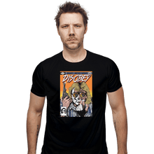 Load image into Gallery viewer, Shirts Fitted Shirts, Mens / Small / Black Disobey