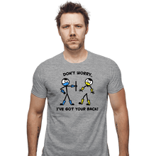 Load image into Gallery viewer, Daily_Deal_Shirts Fitted Shirts, Mens / Small / Sports Grey Mortal Support
