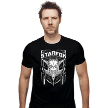 Load image into Gallery viewer, Shirts Fitted Shirts, Mens / Small / Black Starfox Crest