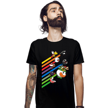 Load image into Gallery viewer, Daily_Deal_Shirts Fitted Shirts, Mens / Small / Black Pixel Pests