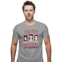 Load image into Gallery viewer, Daily_Deal_Shirts Fitted Shirts, Mens / Small / Sports Grey Dead Inside Misfortune Telling Club