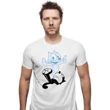 Load image into Gallery viewer, Secret_Shirts Fitted Shirts, Mens / Small / White RIP The Cat