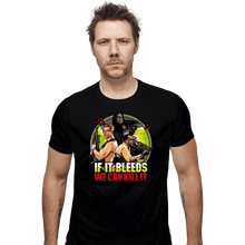 Load image into Gallery viewer, Daily_Deal_Shirts Fitted Shirts, Mens / Small / Black If It Bleeds We Can Kill It
