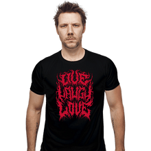 Load image into Gallery viewer, Daily_Deal_Shirts Fitted Shirts, Mens / Small / Black Live Laugh Love Metal