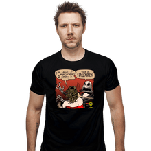 Load image into Gallery viewer, Daily_Deal_Shirts Fitted Shirts, Mens / Small / Black Skellington Slap