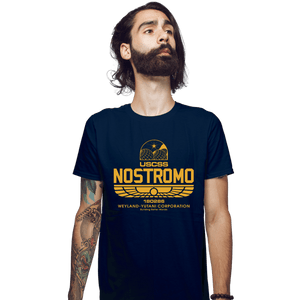 Daily_Deal_Shirts Fitted Shirts, Mens / Small / Navy USCSS  Nostromo