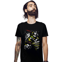 Load image into Gallery viewer, Daily_Deal_Shirts Fitted Shirts, Mens / Small / Black Ssssmokin'