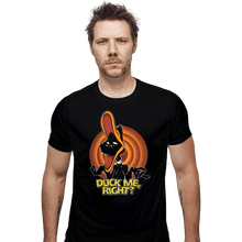 Load image into Gallery viewer, Shirts Fitted Shirts, Mens / Small / Black Duck Me