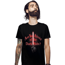 Load image into Gallery viewer, Shirts Fitted Shirts, Mens / Small / Black Afraid Of The Dark Side