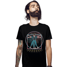 Load image into Gallery viewer, Shirts Fitted Shirts, Mens / Small / Black Vitruvian Things