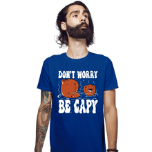 Load image into Gallery viewer, Shirts Fitted Shirts, Mens / Small / Royal Blue Be Capy