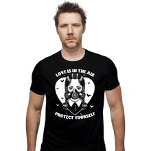 Load image into Gallery viewer, Daily_Deal_Shirts Fitted Shirts, Mens / Small / Black Love Is In The Air