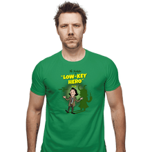 Load image into Gallery viewer, Secret_Shirts Fitted Shirts, Mens / Small / Irish Green Low-Key Hero