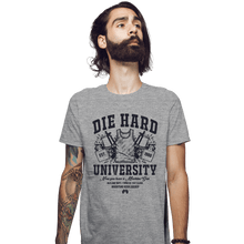 Load image into Gallery viewer, Daily_Deal_Shirts Fitted Shirts, Mens / Small / Sports Grey Die Hard University