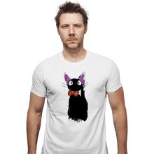 Load image into Gallery viewer, Shirts Fitted Shirts, Mens / Small / White Watercolor Cat