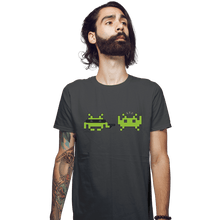 Load image into Gallery viewer, Secret_Shirts Fitted Shirts, Mens / Small / Charcoal Space Robber