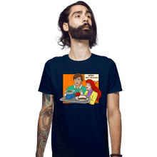 Load image into Gallery viewer, Daily_Deal_Shirts Fitted Shirts, Mens / Small / Navy Great Reflexes