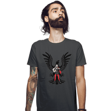 Load image into Gallery viewer, Shirts Fitted Shirts, Mens / Small / Charcoal Black Eagles House Leader