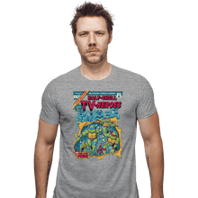 Load image into Gallery viewer, Shirts Fitted Shirts, Mens / Small / Sports Grey Giant SIzed Turtles