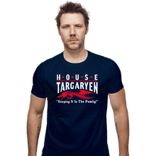 Load image into Gallery viewer, Daily_Deal_Shirts Fitted Shirts, Mens / Small / Navy House Targaryen
