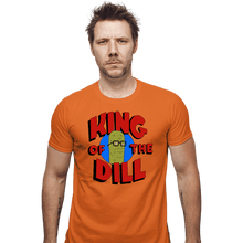 Load image into Gallery viewer, Secret_Shirts Fitted Shirts, Mens / Small / Orange King Of The Dill!