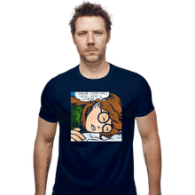 Load image into Gallery viewer, Secret_Shirts Fitted Shirts, Mens / Small / Navy Daria