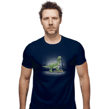 Load image into Gallery viewer, Shirts Fitted Shirts, Mens / Small / Navy Jurassic Toy