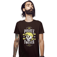 Load image into Gallery viewer, Shirts Fitted Shirts, Mens / Small / Dark Chocolate Pirate Forever