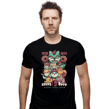 Load image into Gallery viewer, Shirts Fitted Shirts, Mens / Small / Black Smash Cats
