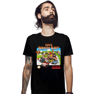 Daily_Deal_Shirts Fitted Shirts, Mens / Small / Black SuperJurassic Kart