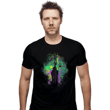 Load image into Gallery viewer, Shirts Fitted Shirts, Mens / Small / Black Maleficent Art