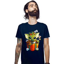 Load image into Gallery viewer, Daily_Deal_Shirts Fitted Shirts, Mens / Small / Navy Be My Baby