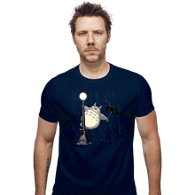 Load image into Gallery viewer, Shirts Fitted Shirts, Mens / Small / Navy Just Singing In The Rain