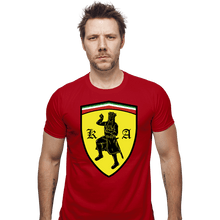 Load image into Gallery viewer, Daily_Deal_Shirts Fitted Shirts, Mens / Small / Red Scuderia Britanni