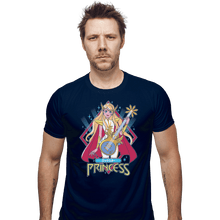 Load image into Gallery viewer, Shirts Fitted Shirts, Mens / Small / Navy Etherian Rockstar