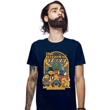 Load image into Gallery viewer, Daily_Deal_Shirts Fitted Shirts, Mens / Small / Navy The Wizard Of Sleep