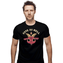 Load image into Gallery viewer, Shirts Fitted Shirts, Mens / Small / Black Cute As Hell