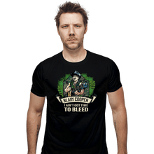 Load image into Gallery viewer, Shirts Fitted Shirts, Mens / Small / Black No Time To Bleed