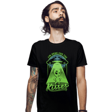 Load image into Gallery viewer, Daily_Deal_Shirts Fitted Shirts, Mens / Small / Black Here For The Kisses