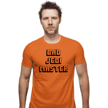 Load image into Gallery viewer, Daily_Deal_Shirts Fitted Shirts, Mens / Small / Orange Bad Jedi Master