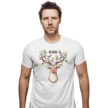 Load image into Gallery viewer, Shirts Fitted Shirts, Mens / Small / White Oh Deer